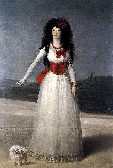 Francisco de Goya Duchess of Alba-The White Duchess oil painting image